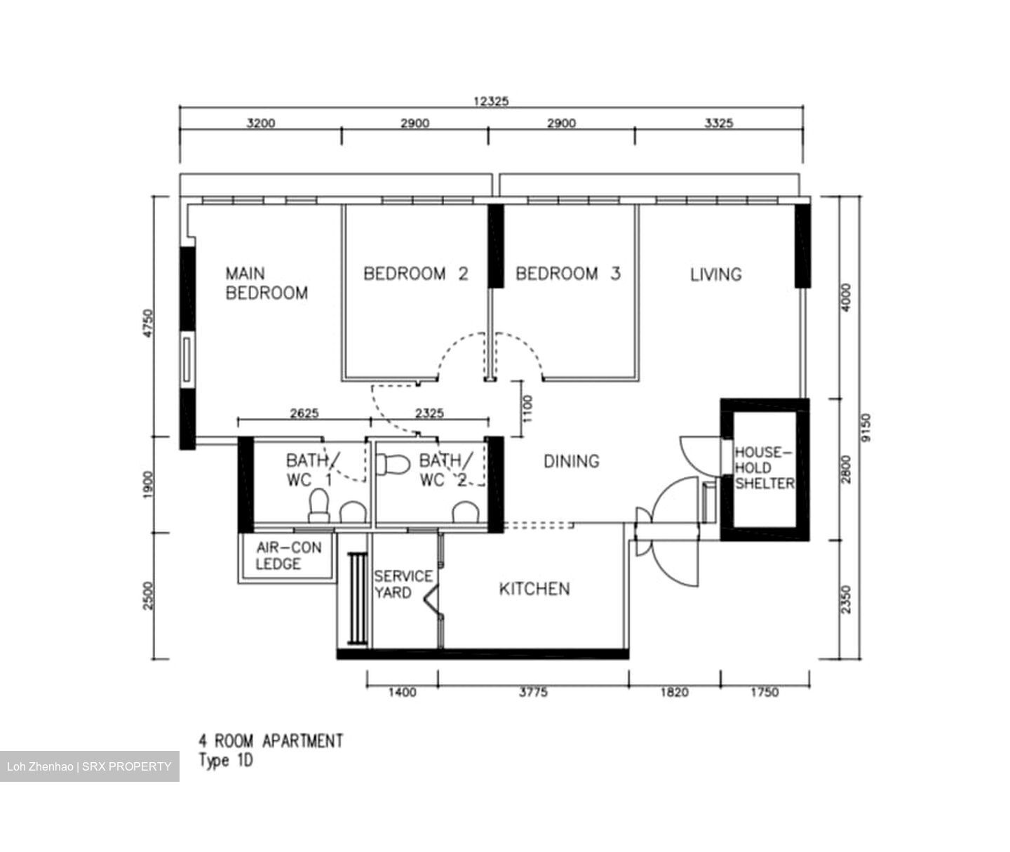 Blk 25A Saint George's Towers (Kallang/Whampoa), HDB 4 Rooms #626050501